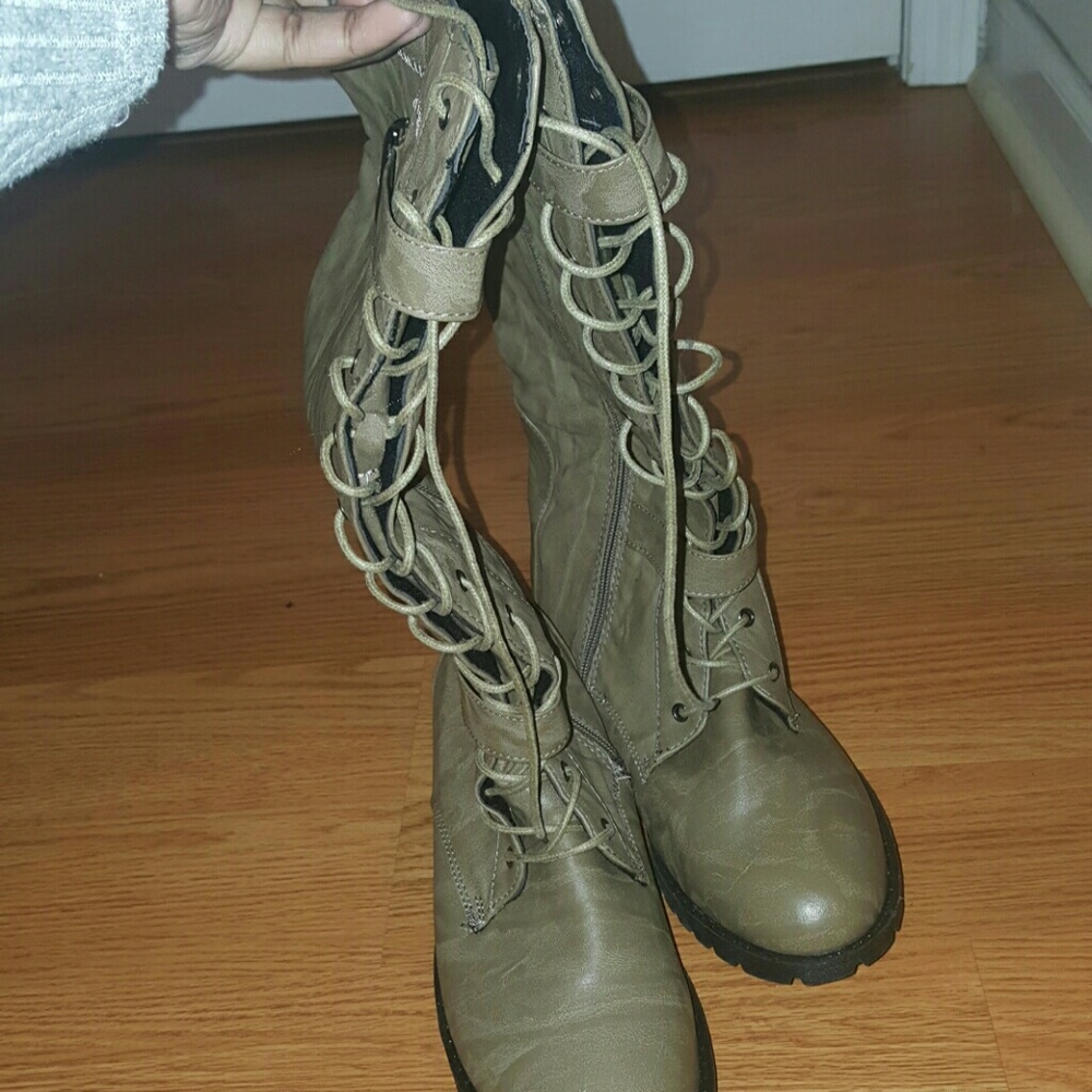 Tan boots
